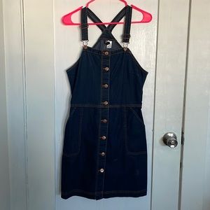 Women Overalls Denim Dress Size 12
